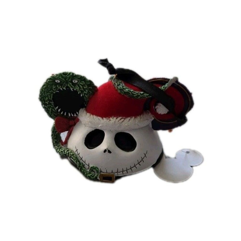 Disney Parks Nightmare Before Christmas Jack Sandy Claws Ear Hat Ornament Signed